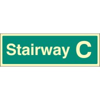 Stairway C - Stairway Dwelling ID Signs