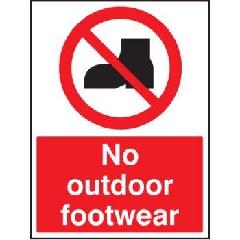 No Outdoor Footwear