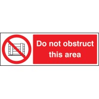 Do Not Obstruct this Area