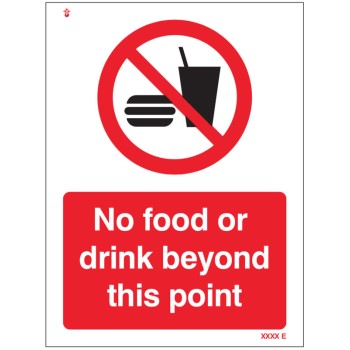 No Food or Drink Beyond this Point