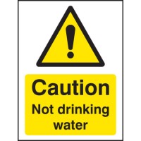 Caution - Not Drinking Water