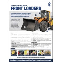 Front Loader Inspection Checklist - Poster (A2)