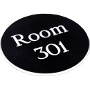 Engraved Sign with Adhesive Back - Black 