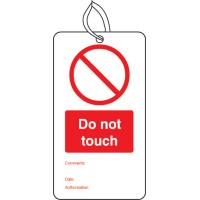 Do Not Touch - Double Sided Tags (Pack of 10)