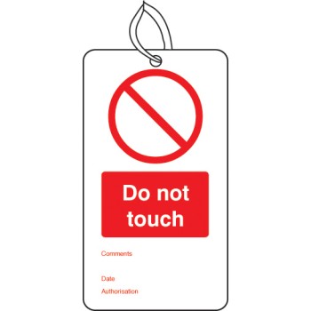 Do Not Touch - Double Sided Tags (Pack of 10)