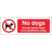 No Dogs - Except Guide Dogs and Assistance Dogs