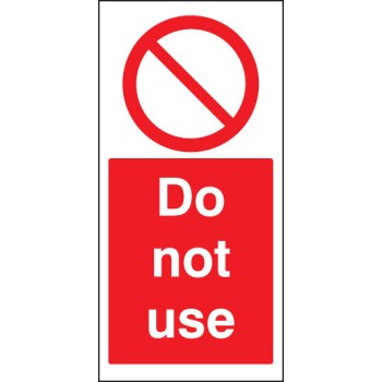 Do Not Use - Cover-Up Sign 