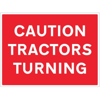 Caution - Tractors Turning