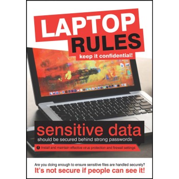 Laptop Rules - Poster