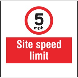 5mph - Site Speed Limit - Add a Logo - Site Saver