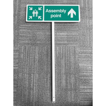 Assembly Point - Straight On - Verge Sign