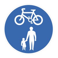 Pedal Cycle & Pedestrian Route Only - Class RA1