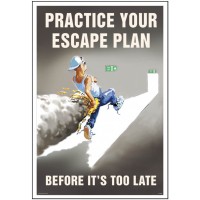 Practice Your Escape Plan - Poster