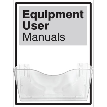 Equipment User Manuals - Document Holder