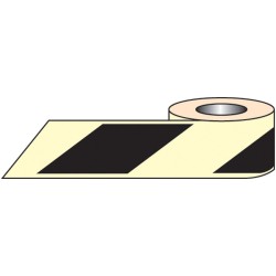 Black / White Photoluminescent Tape (Glow in the Dark)