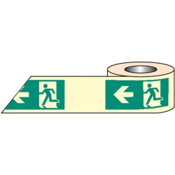 Man Arrow Left Photoluminescent Tape (Glow in the Dark)