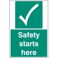 Safety Starts Here - Floor Graphic