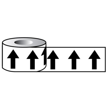 Black Arrows On Clear - Pipeline ID Tape