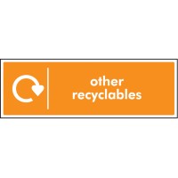 Other Recyclables - WRAP Recycling Sign