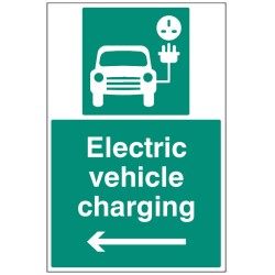 Electric Vehicle Charging Point - Left Arrow