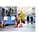 Disabled Parking Only with Frame - 600 x 450mm