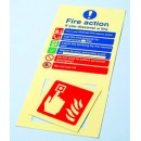 Fire Action & Call Point Set - Operate Alarm - Phone Building - Leave Building - Assembly Point